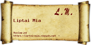 Liptai Mia névjegykártya
